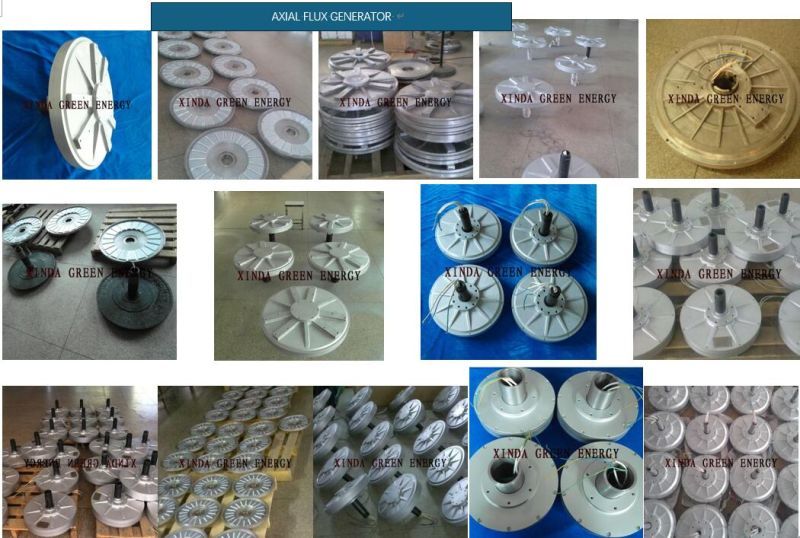 50kw 400rpm Axial Flux Pancake Corless Permanent Magnet Generator Alternator