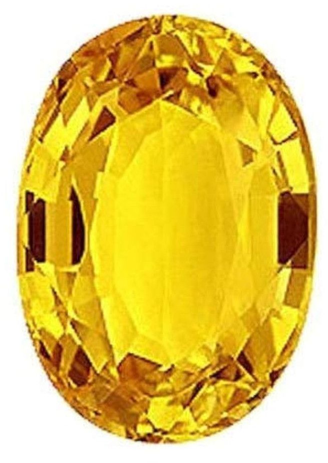 Oval Yellow Sapphire Gemstone