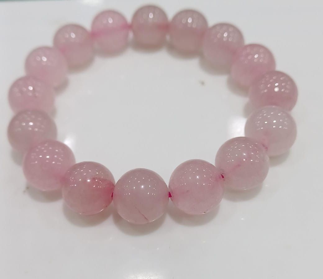 Rose Quartz Beaded Bracelet