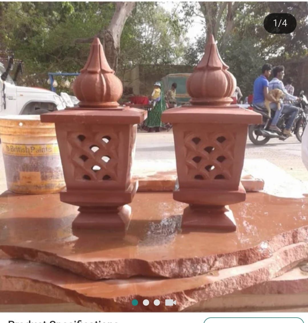 Outdoor Sandstone Lamp