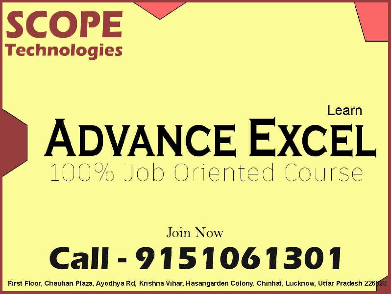 advance excel classes