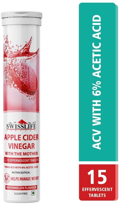 Swisslife Forever Apple Cider Vinegar 750 Mg Effervescent 15 Tablets
