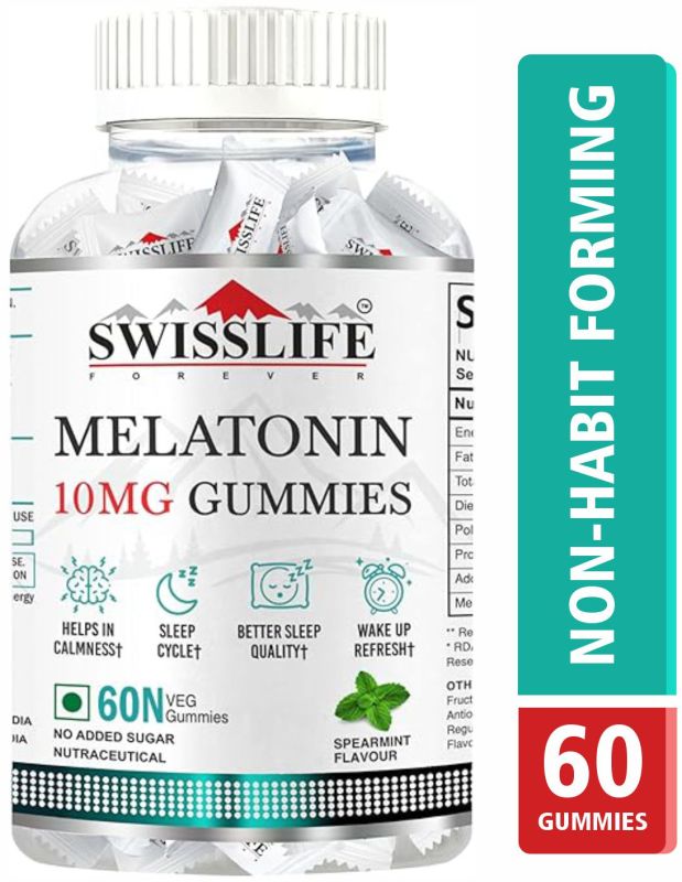 Swisslife Forever Melatonin 10Mg Multivitamin Gummies For Better Sleep | Sleeping Gummy (60 Gummies)