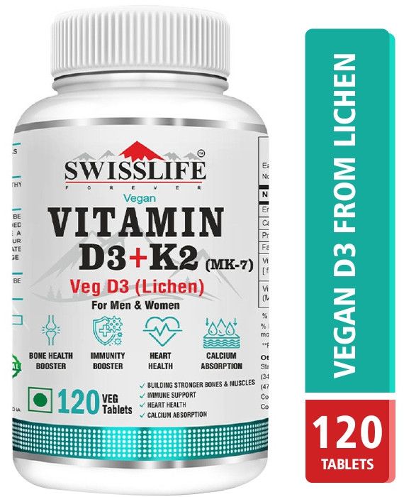 Swisslife Forever Vitamin d3 k2 mk7 Veg Tablets