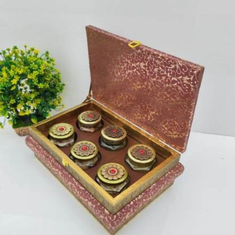 Handcrafted Wooden Dry Fruit Box Premium Traditional Design