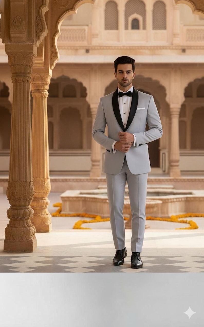 Mens Teal Classic Two Piece Tuxedo Suit