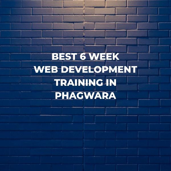Best 6 Weeks Web Development Training in Phagwara