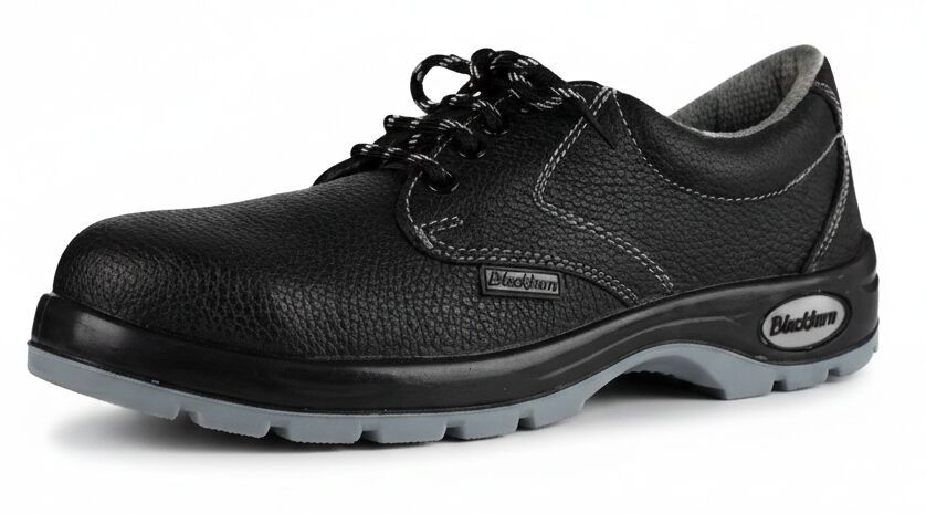 Double Density PU Sole Leather Safety SHOES-714DD