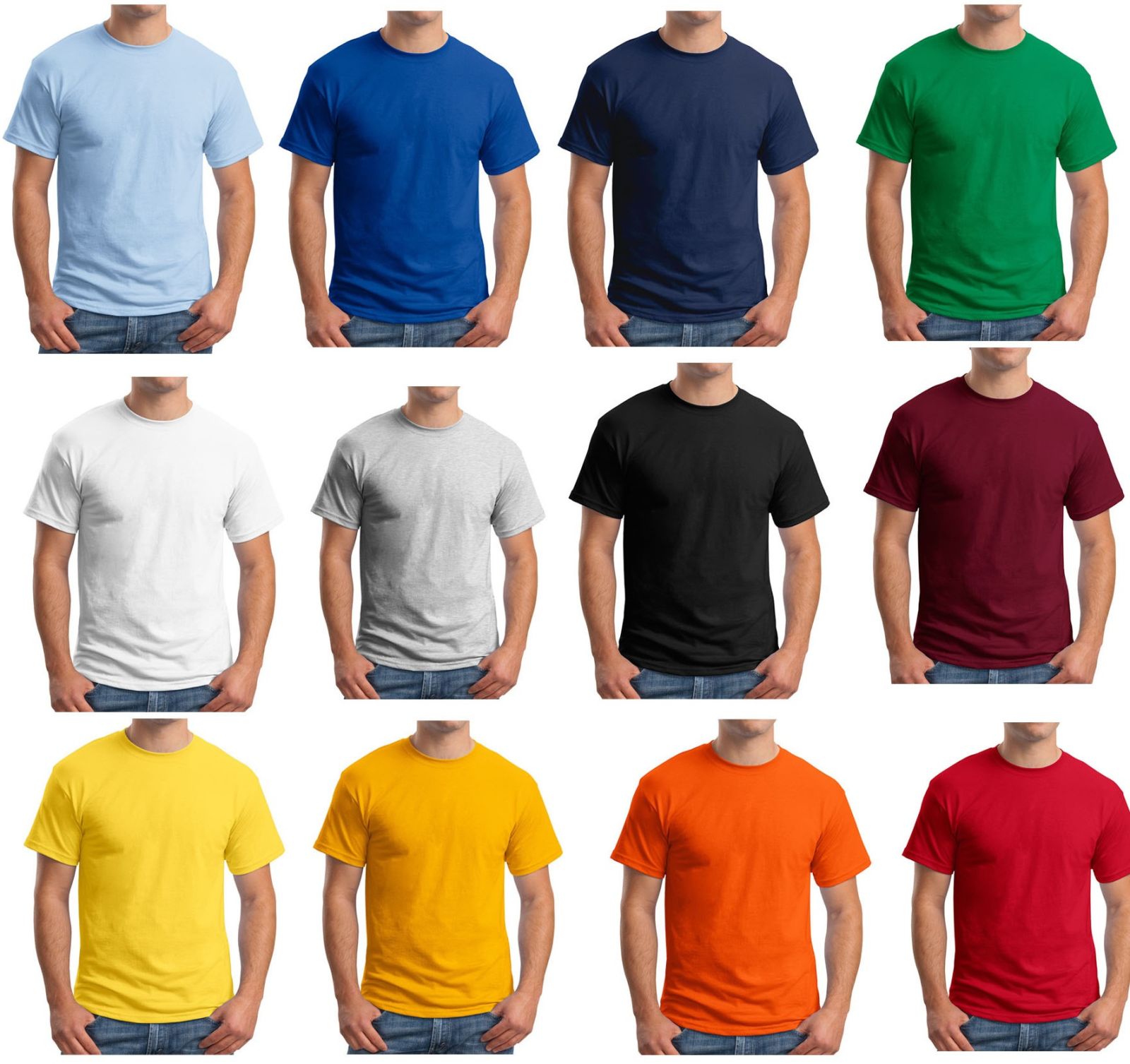 Mens Round Neck T-shirts