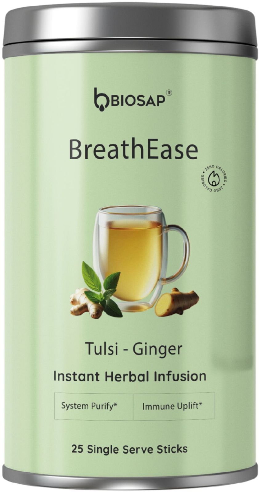 Breathe Ease Herbal Infusion Tulsi  Tea