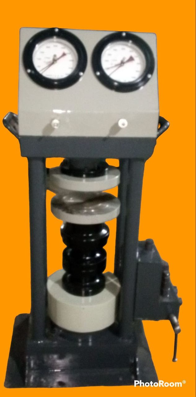 Dual Pressure Gauge Cube Testing Machine