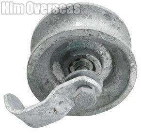 Polished Metal Alloy Casting Rear Track Wheel, Color : Grey 5 Inch