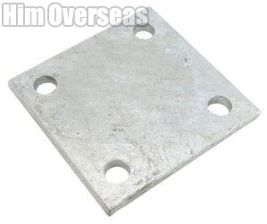 Polished Pressed Steel Flange Plate, Color : Grey for Industrial