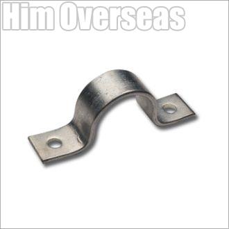 Polished Pressed Steel Omega Clamp, Color : Metallic