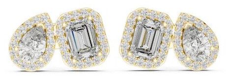 18K Gold Dallas Diamond Earring