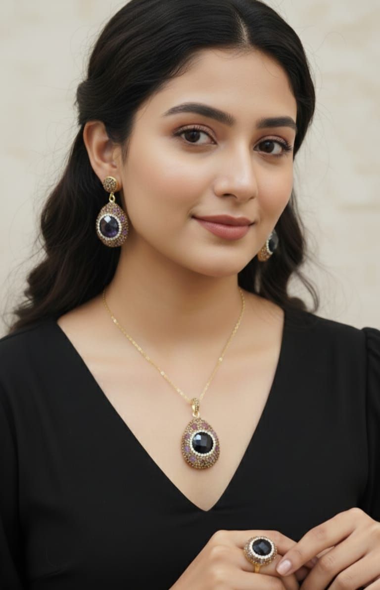 Artificial Pearl Pendant Set