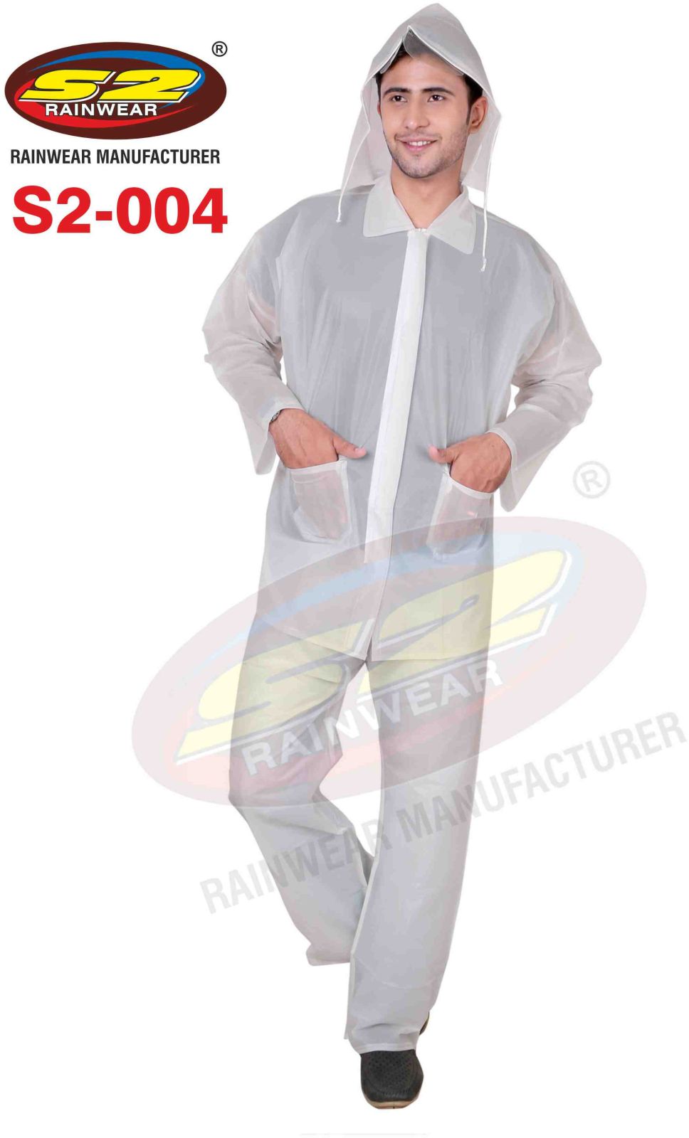 Trans PVC Raincoat