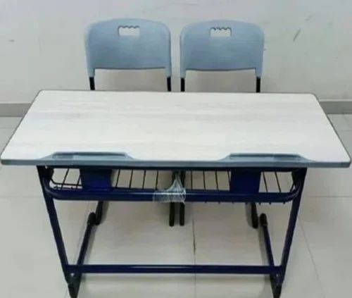 2 Seater Mild Steel Classroom Dual Desk Bench
