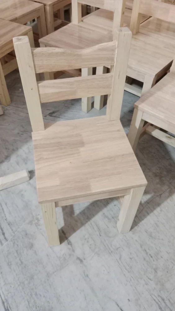 Rubber Wood Play School Chair