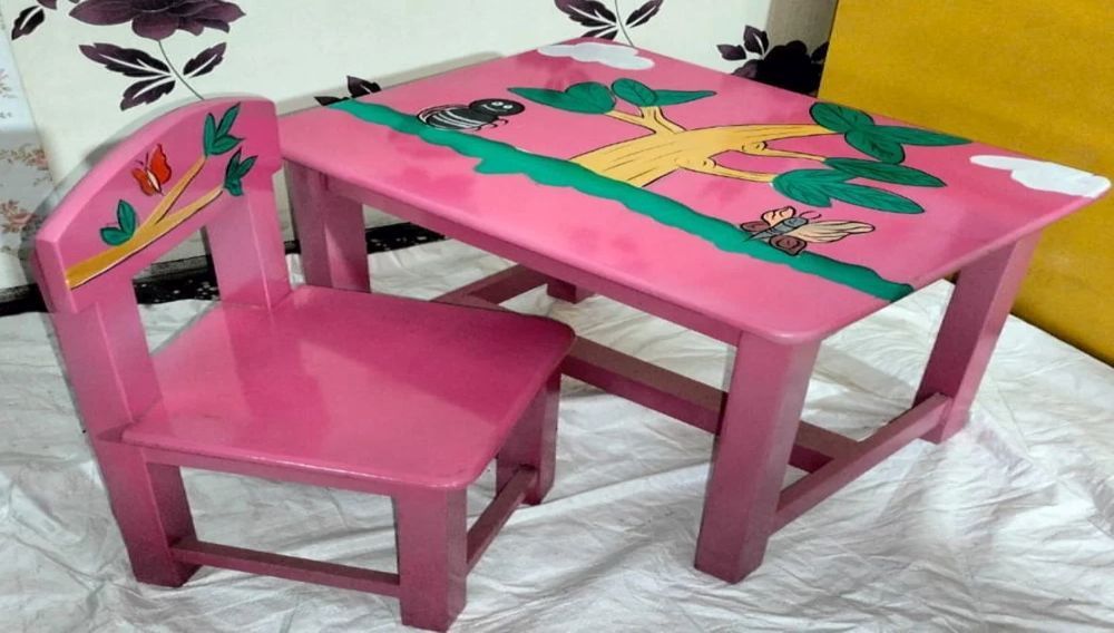 Single Seater Kid Table Chair Set