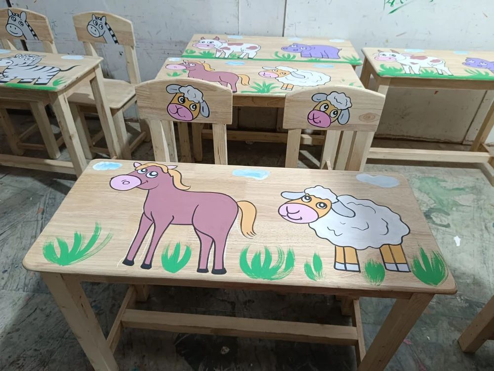 Wooden Kid Furniture For Play School