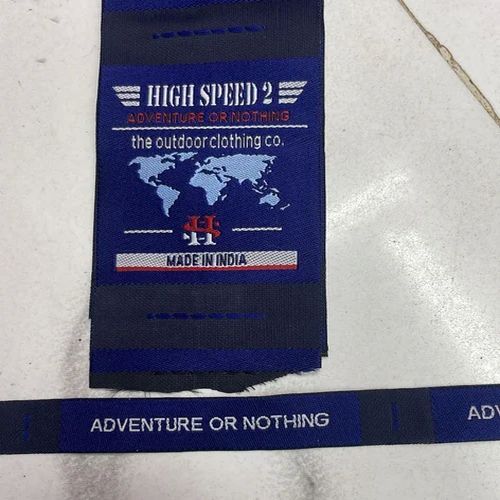 Printed Computerized Woven Labels, Label Shape : Rectangular