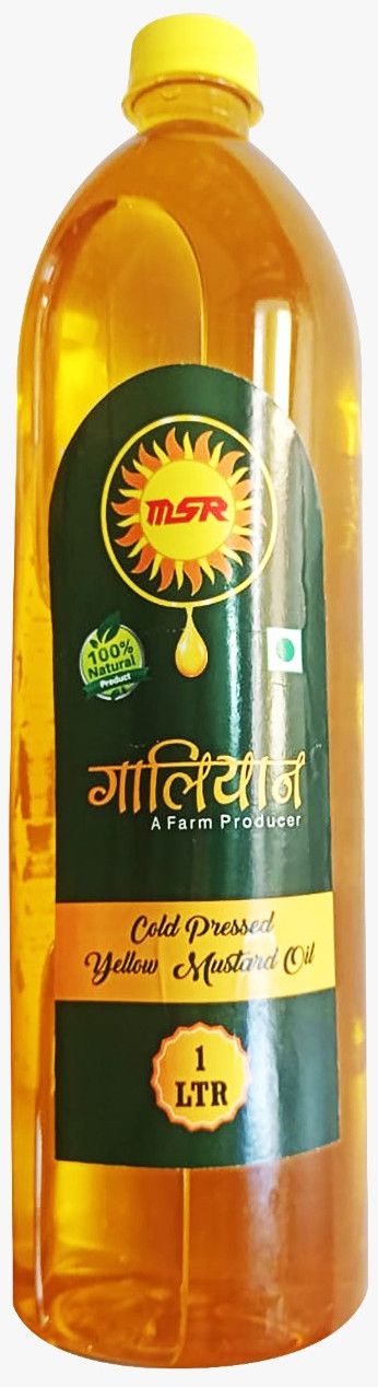 1 Ltr. Cold Pressed Yellow Mustard Oil