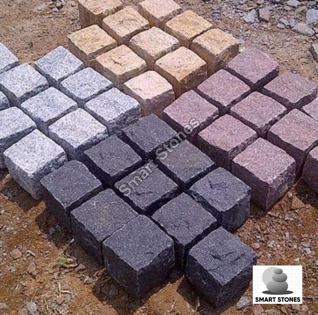 All in One Hand Cut Granite Blocks