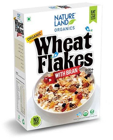 Organic Wheat Flakes, Color : Brown for Breakfast