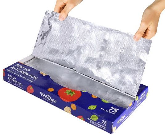 75 Pre Cut Aluminium Foil Sheet 30 Cm X 27 Cm