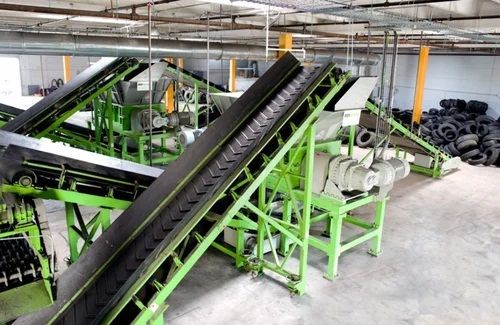 Automatic Waste Tyre Recycling Shredder Machine, Capacity : 5 Ton/HR
