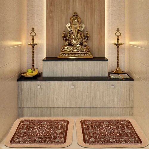 Velvet Printed Pooja Aasan Mat, Brand Name : Dhruv Overseas