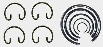 Round Wire Circlip, Color : Metallic