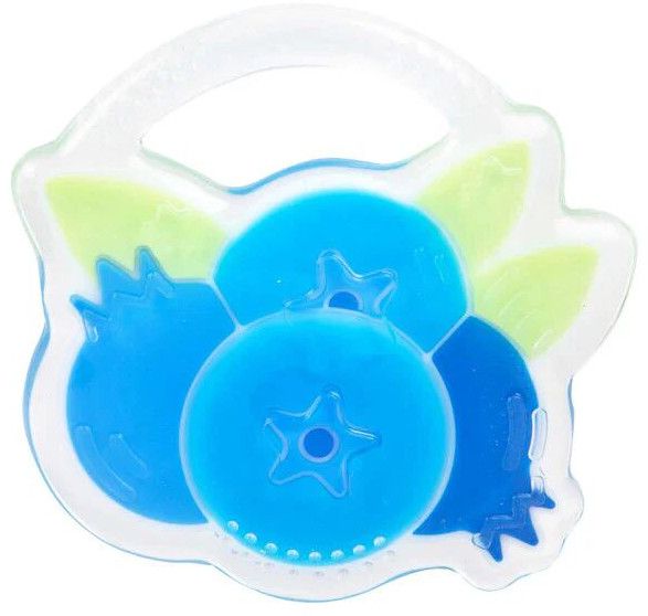 Multi-Textured Soft Silicone Teether Blue