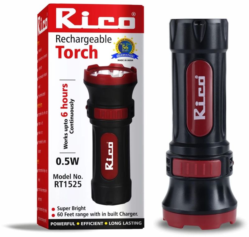 Rechargeable Portable Pocket Size LED Torch 0.5 Watts