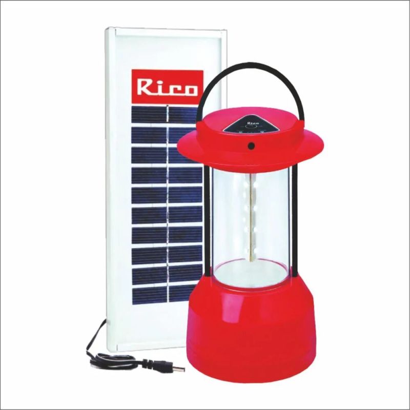 Rico SEL1006 Solar Emergency Lantern Light Red