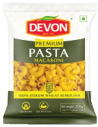 Non-Sticky Durum Wheat Semolina Premium Macaroni Pasta, Weight : 200g