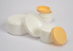 Cosmetics Round Containers for Storage of Creams