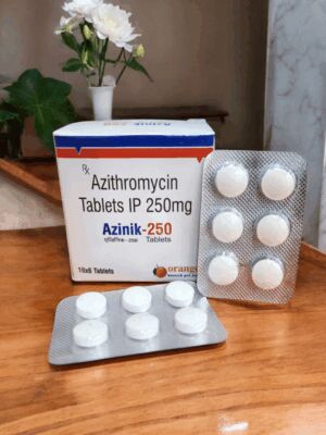 Azinik-250 Azithromycin Tablets, Packaging Size : 10*6