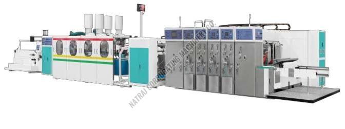Automatic Flexo Printer Slotter Die Cutting with Inline Folder Gluer (Case Maker)