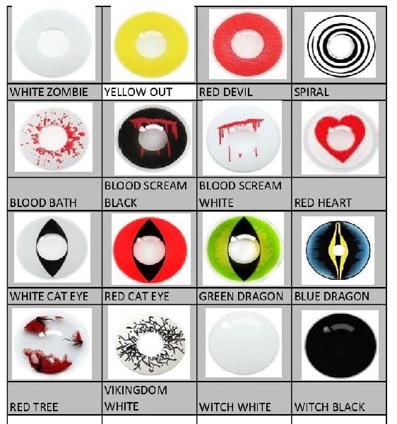 Korean Contact Lenses, Shape : Round for Party Wear, Wedding Wear