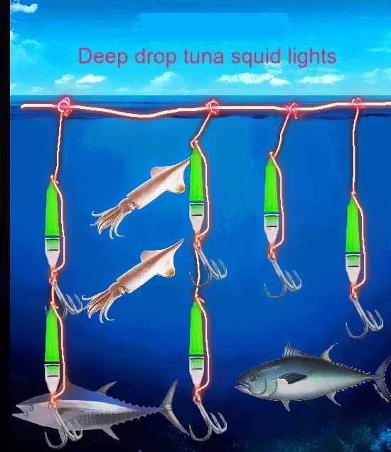 Tuna Light Deep Drop Green Fishing Light