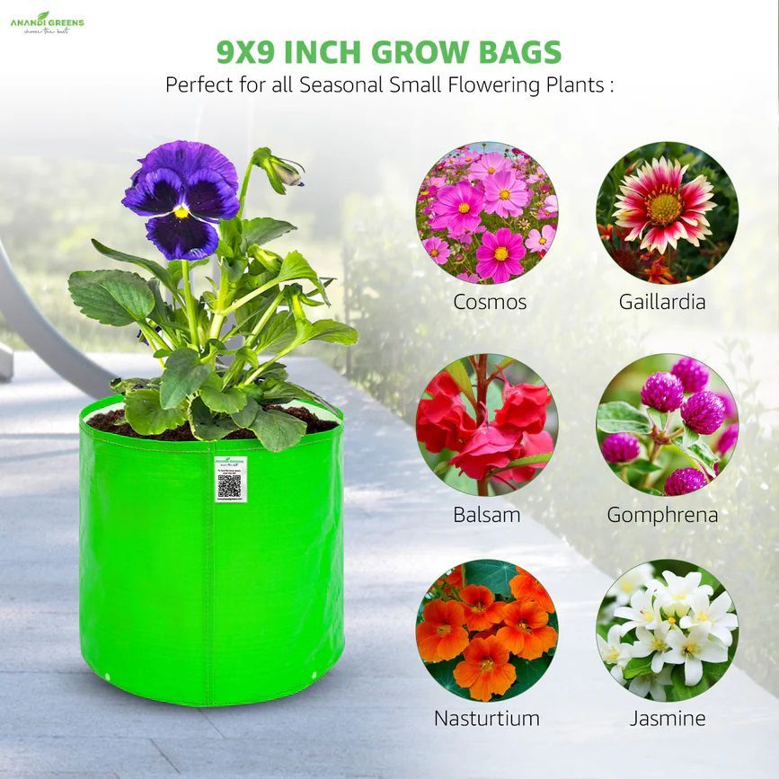 9x9 Inch HDPE Round Grow Bag