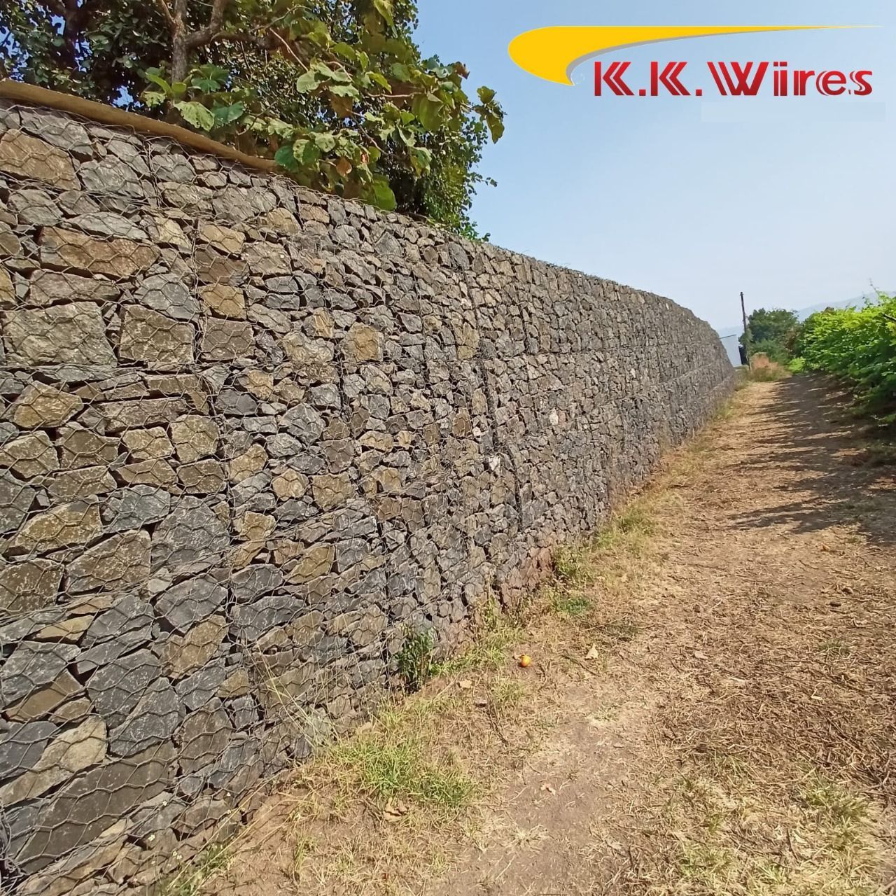 Gabion Farmhouse Plot Wall