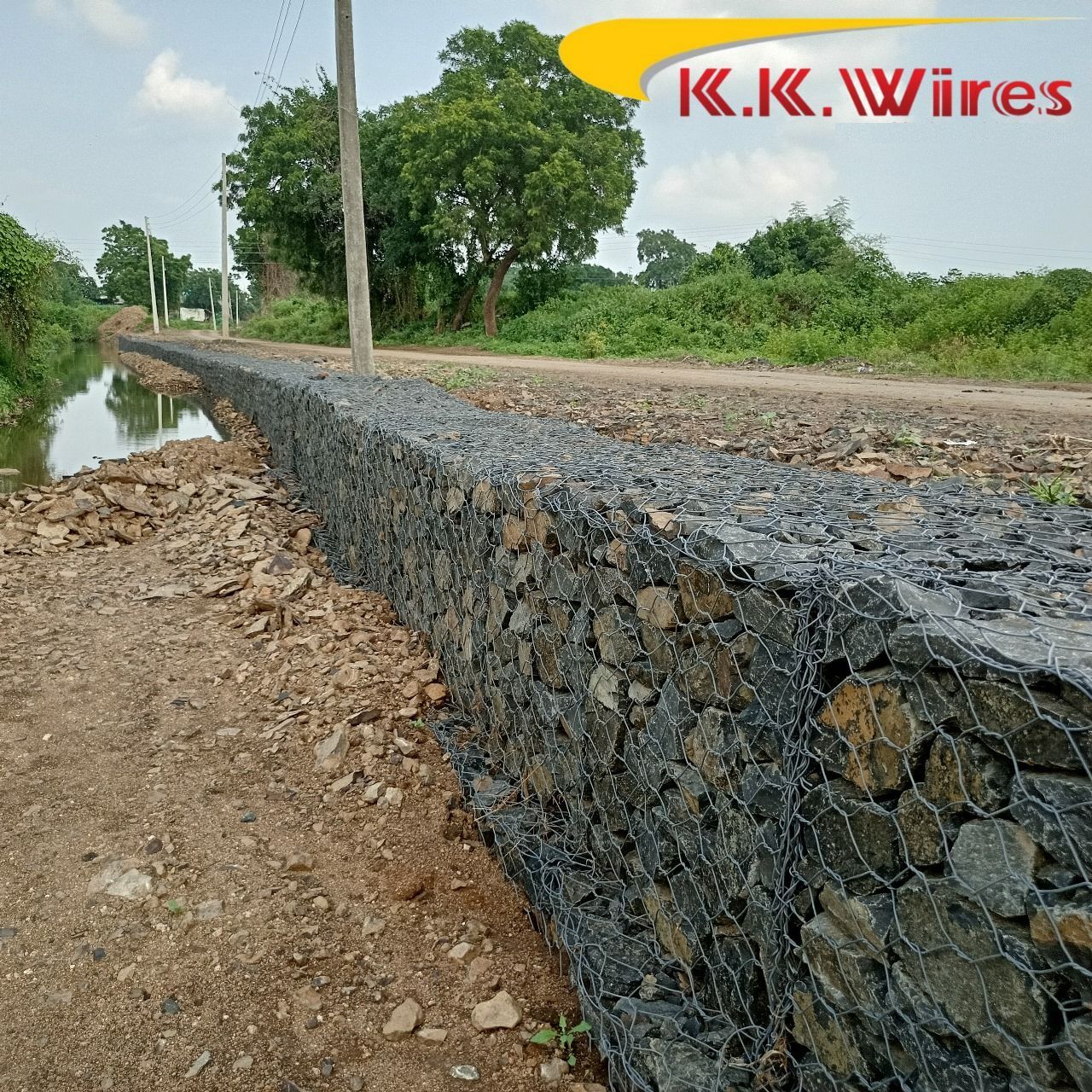 Gabion Road Side Wall