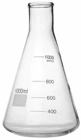 Borosilicate Glass Flask, Shape : Cylindrical Shape