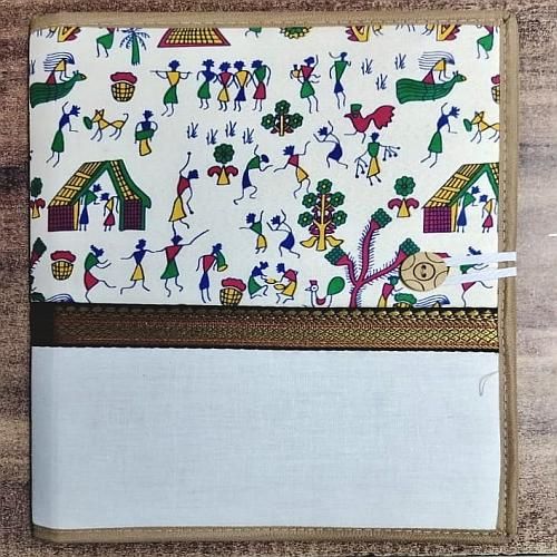 Handmade Printed Jute File Folder
