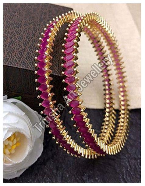 Pearl Embellished Bridal Bangles