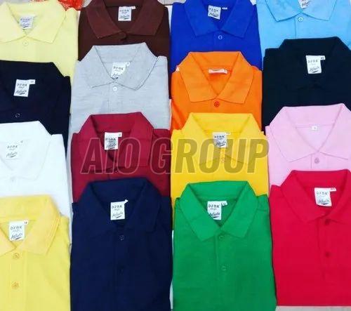 Mens Plain Collar T Shirt