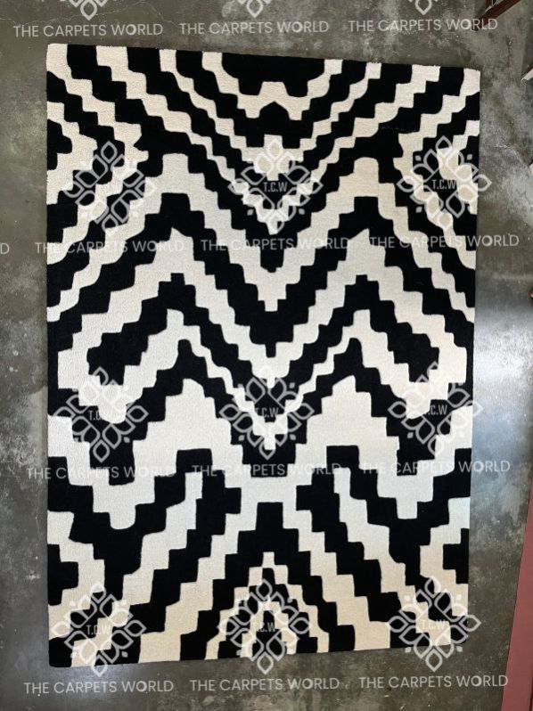 Geometric Pattern Hand Tufted Carpet